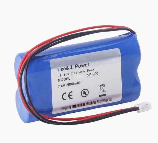 Battery for G-Care SP-800 Vital Signs Monitor BAK-18650C4*2 2600mAh