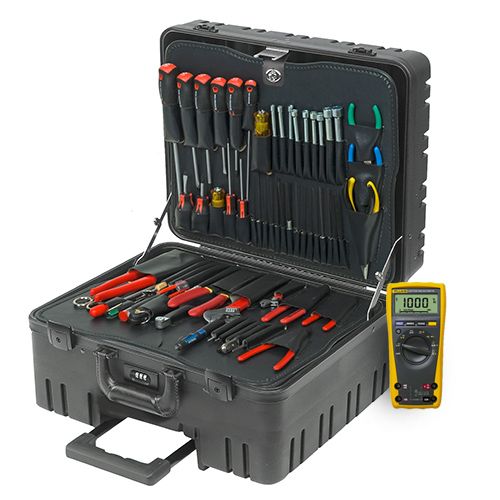SPC88CD-01 Field Engineer Electronics Kit w/DMM, 12" Wheeled