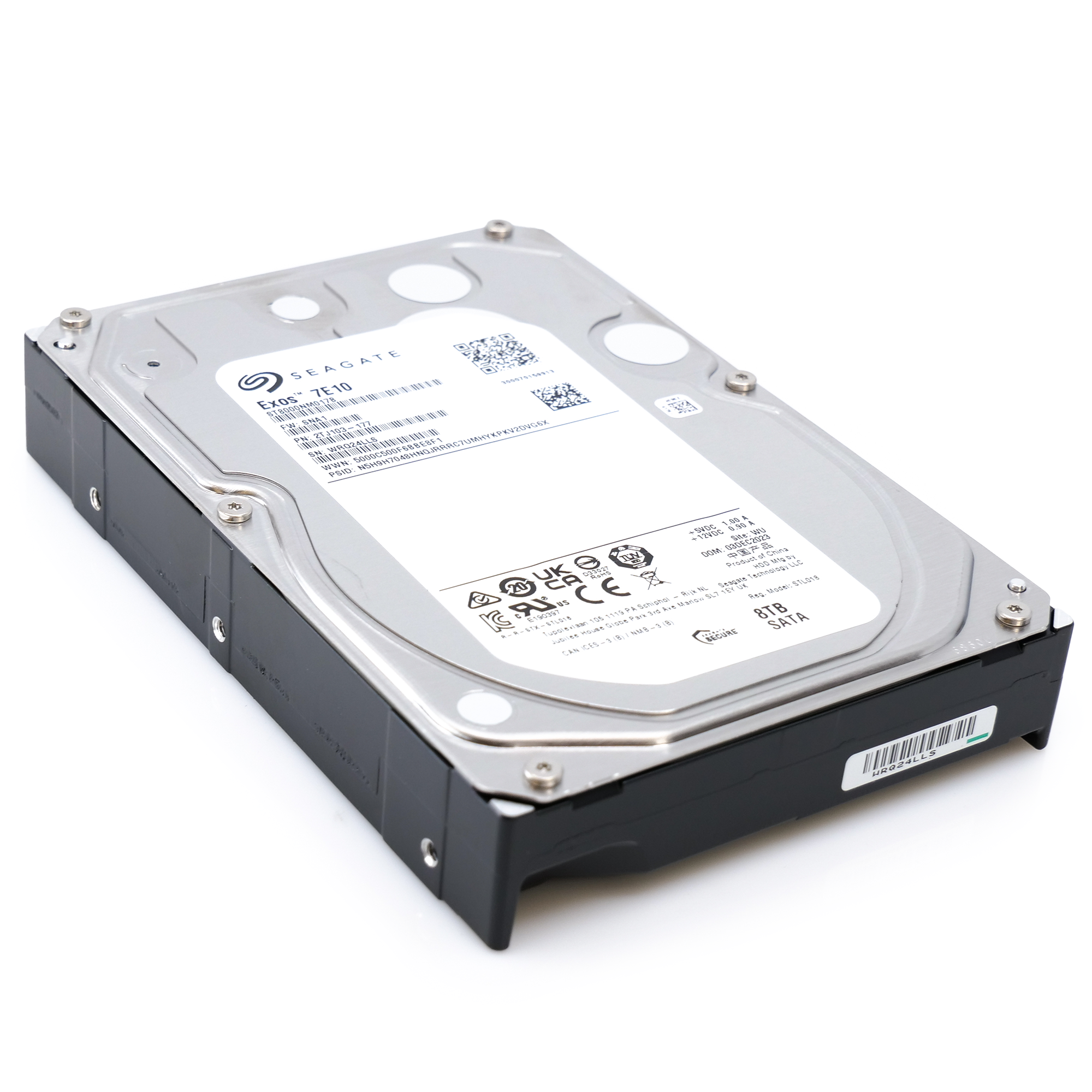 Seagate Exos 7E10 ST8000NM017B 8TB 7.2K RPM SATA 6Gb/s 512e 3.5in Hard Drive