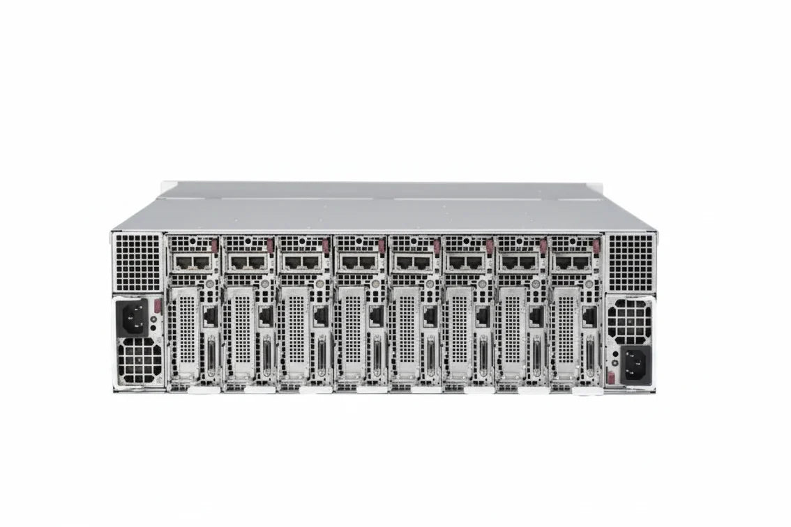 Supermicro SYS-5039MC-H8TRF 3U 8 Node MicroCloud - Xeon E-2234, 32GB DDR4 Per Node