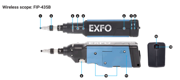TKMAXFIP430B EXFO Handheld Display with Full Auto Digital Inspection Probe