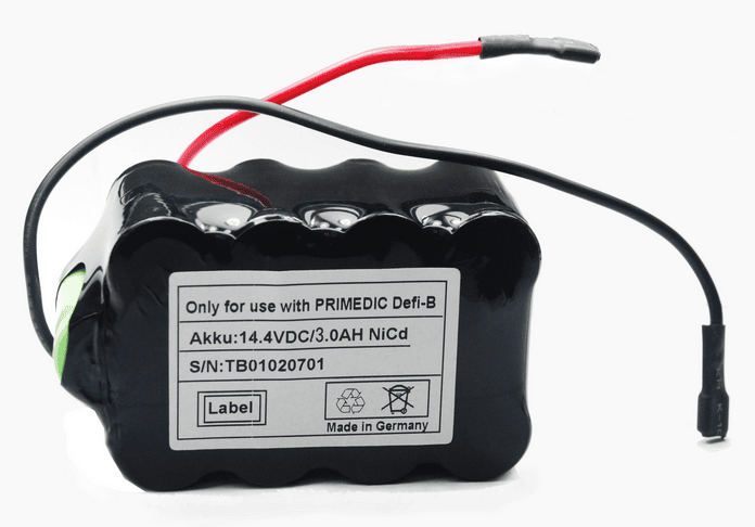 TB01020701 3.0AH NiCd Battery for PRIMEDIC Medtronic DEFI-B