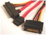 TMC I2917-xMC-1 - SAS 29 PIN TO 1x SATA, 0.5M, W/15 POSITION SATA POWER. For 7pin Host to SAS drive