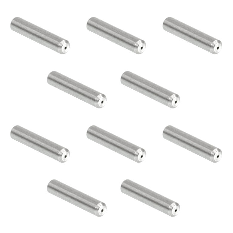 TH-SFLC230-10 - Ø1.25 mm, 6.4 mm Long SS Ferrule for MM Fiber, Ø231 µm Bore Size, 10 Pack