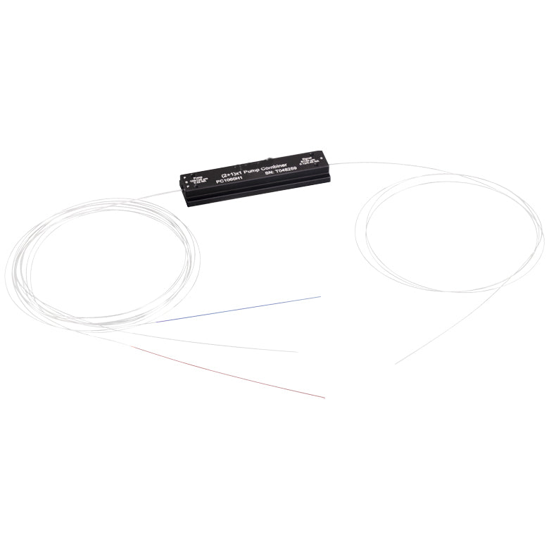 T-PMC1060H1 - (2+1)x1 Pump and PM Signal Combiner, Ø5 µm Core Signal, High-Power Package