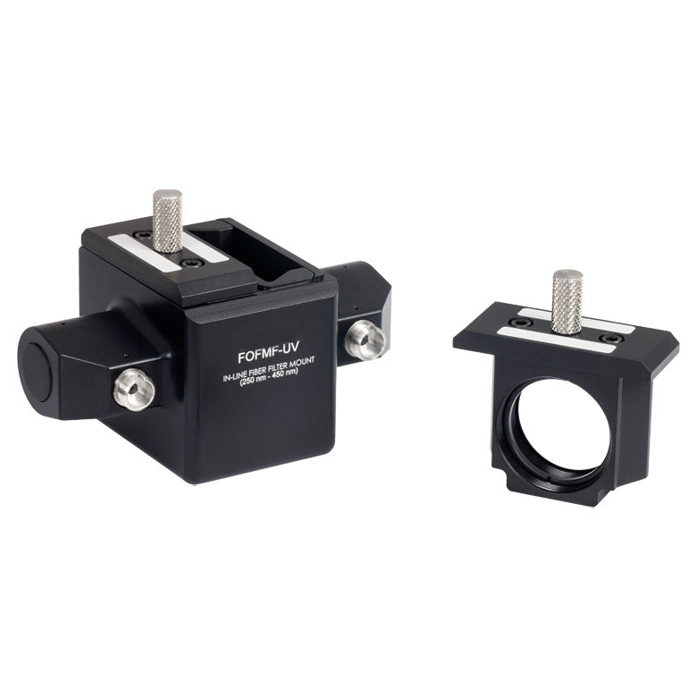 TH-FOFMS-M-UV - In-Line Multimode Fiber Optic Filter Mount, 250 nm - 450 nm, M6 Tap, SMA