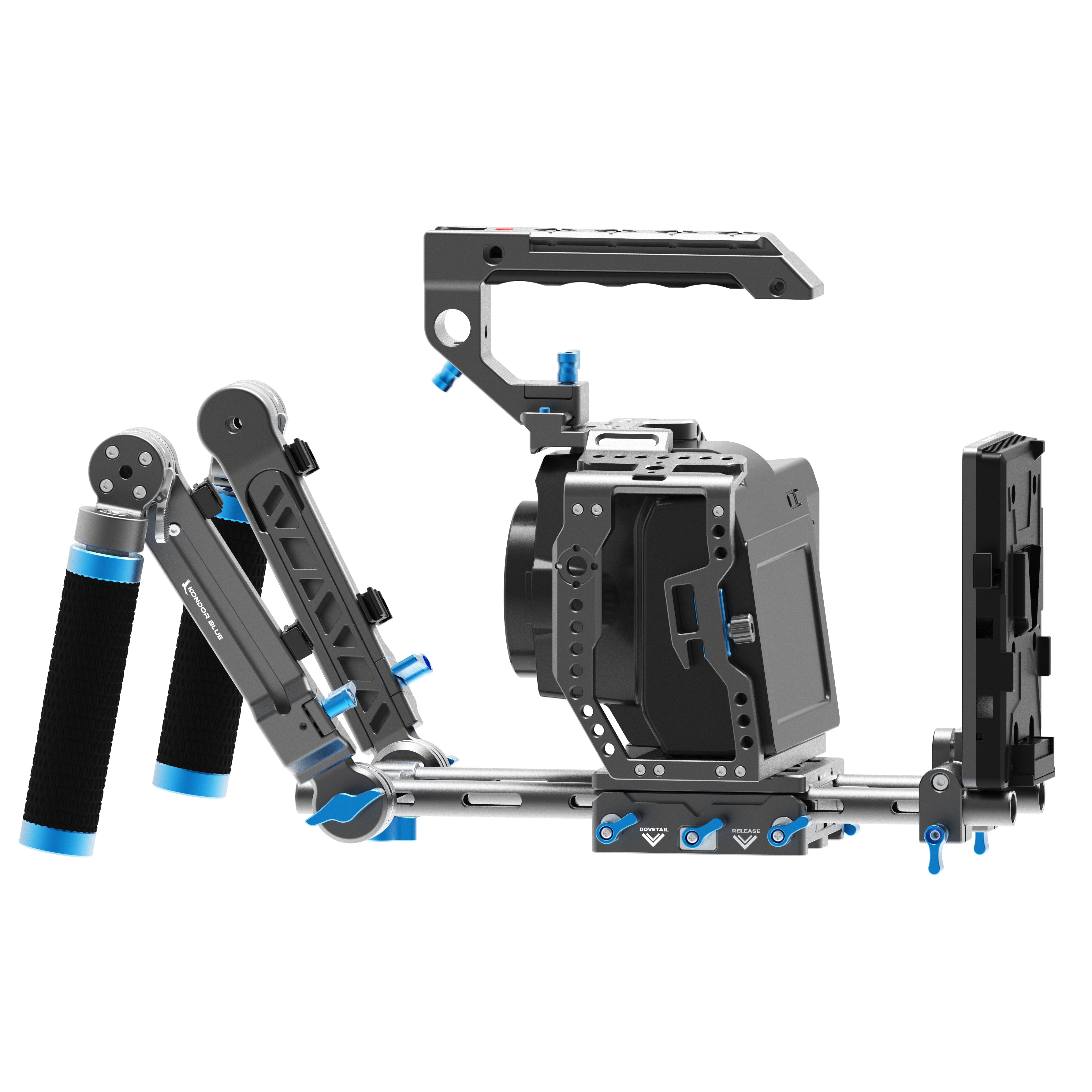 Kondor Blue Blackmagic Pocket 6K Pro Cage with Top Handle (Space Gray)