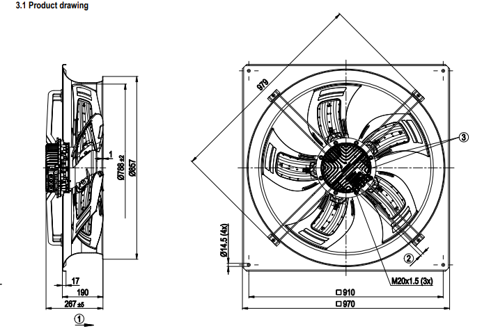 W3G800-DT21-35 ebm papst fan