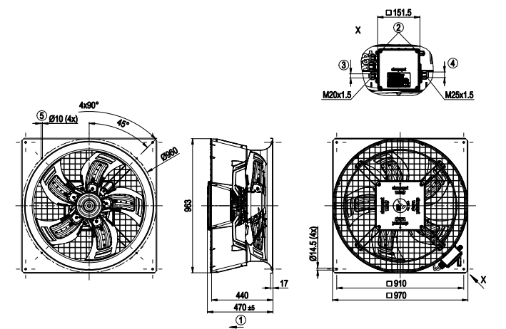 W3G800-HV05-71 ebm papst fan