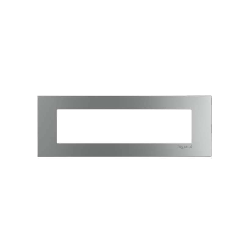Wiremold 4-Cube Trimplate fordash Furniture Power Center, Stainless