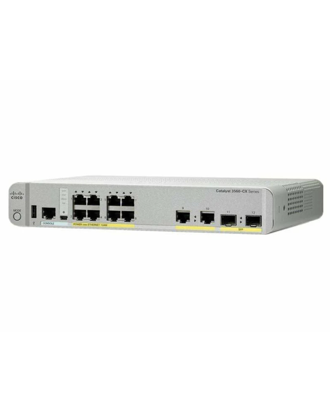 Cisco WS-C3560CX-8PC-S Refurbished — 8-Port PoE+ Compact Switch