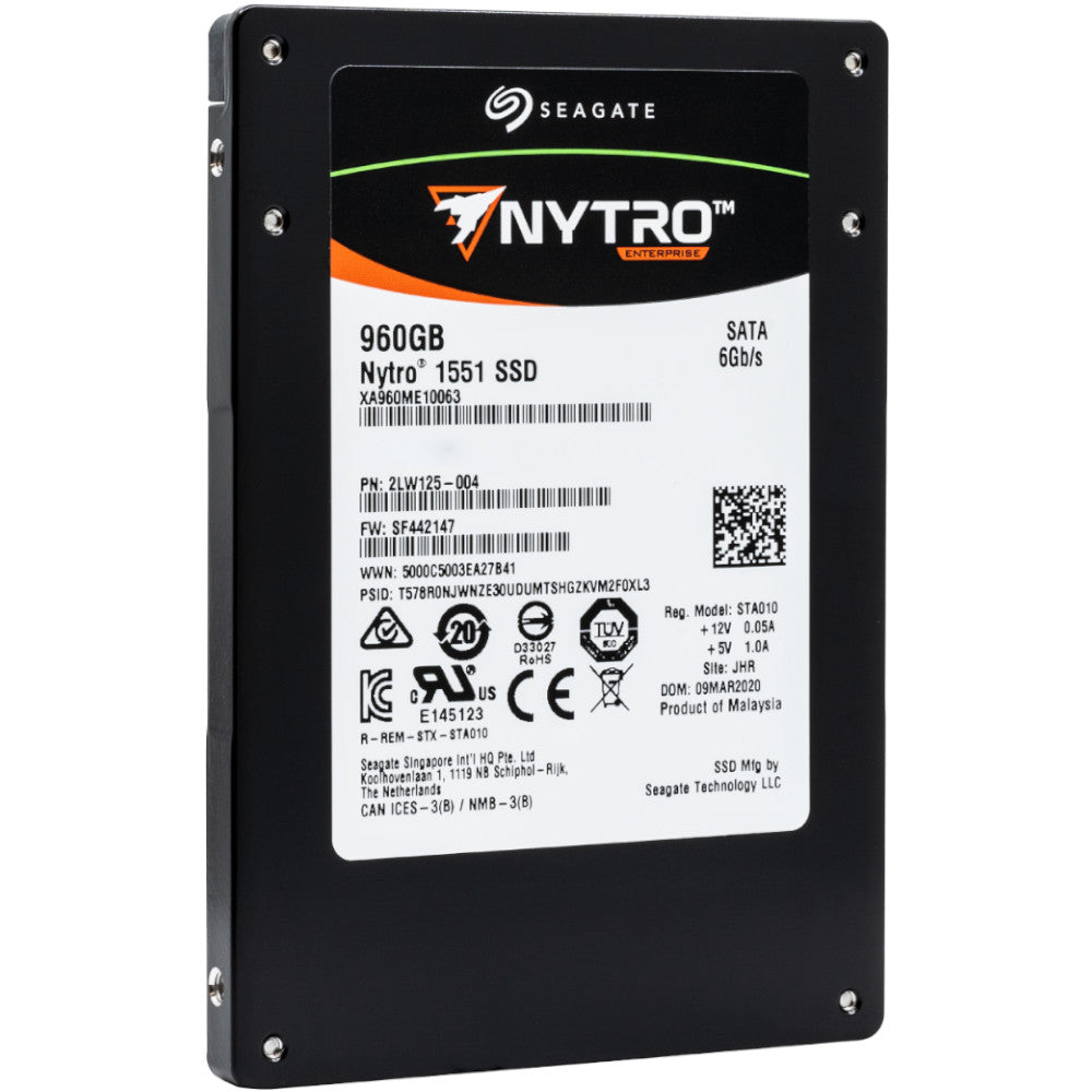 Seagate Nytro 1551 XA960ME10063 960GB SATA 6Gb/s Mixed Use 3D TLC 2.5in Solid State Drive