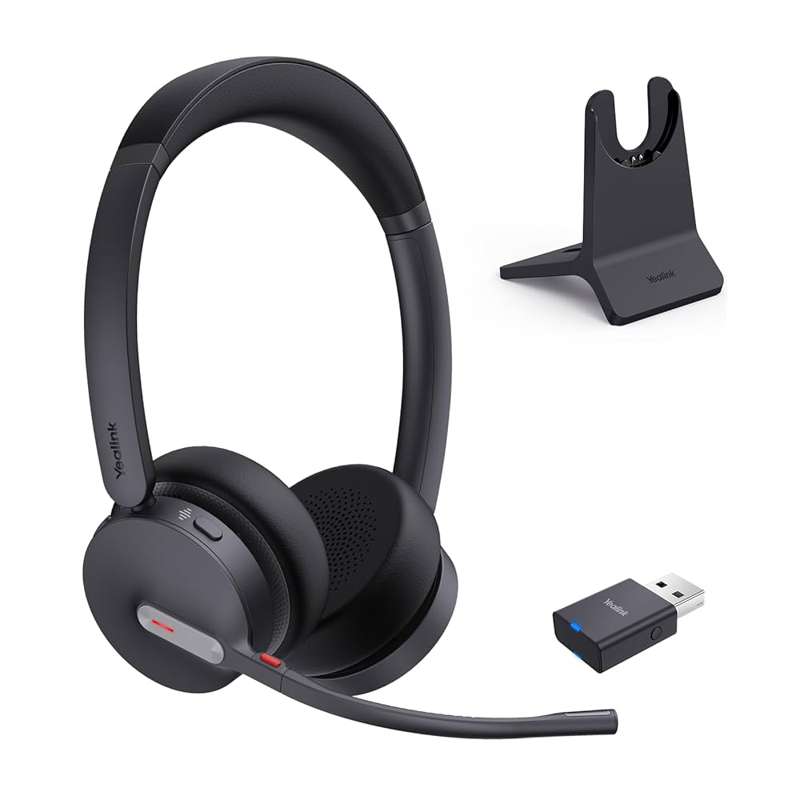 Yealink WH64 Hybrid Dual with Charging Stand Teams - Wireless Headset with Dock