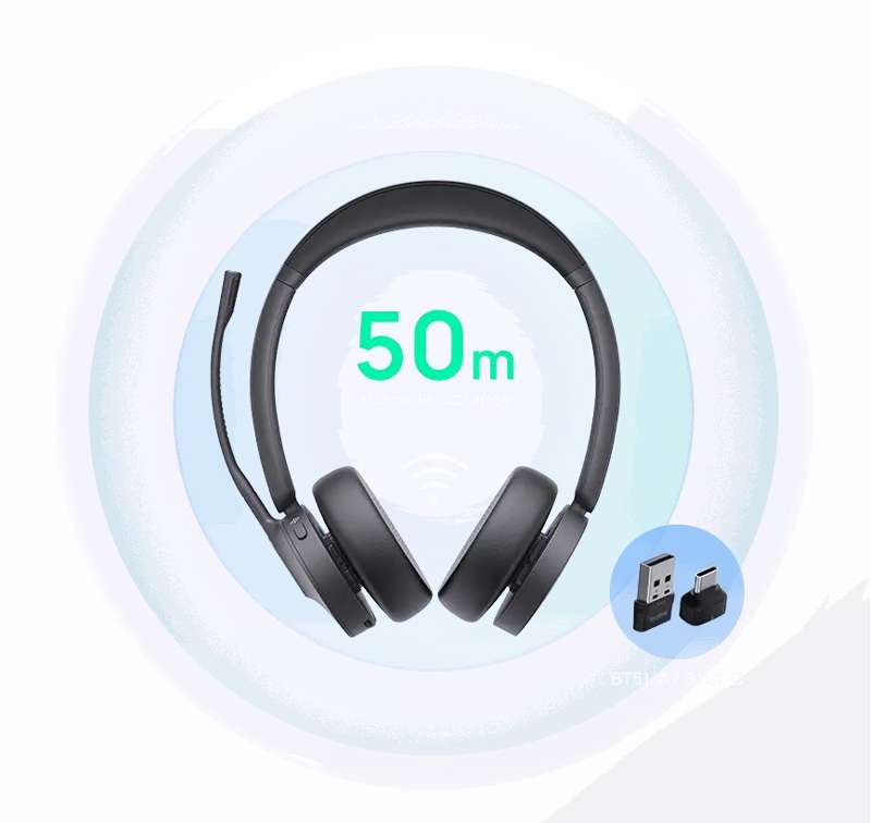 Yealink BH70 Dual with Stand Teams USB-C/A - Teams Headset with Charging Base