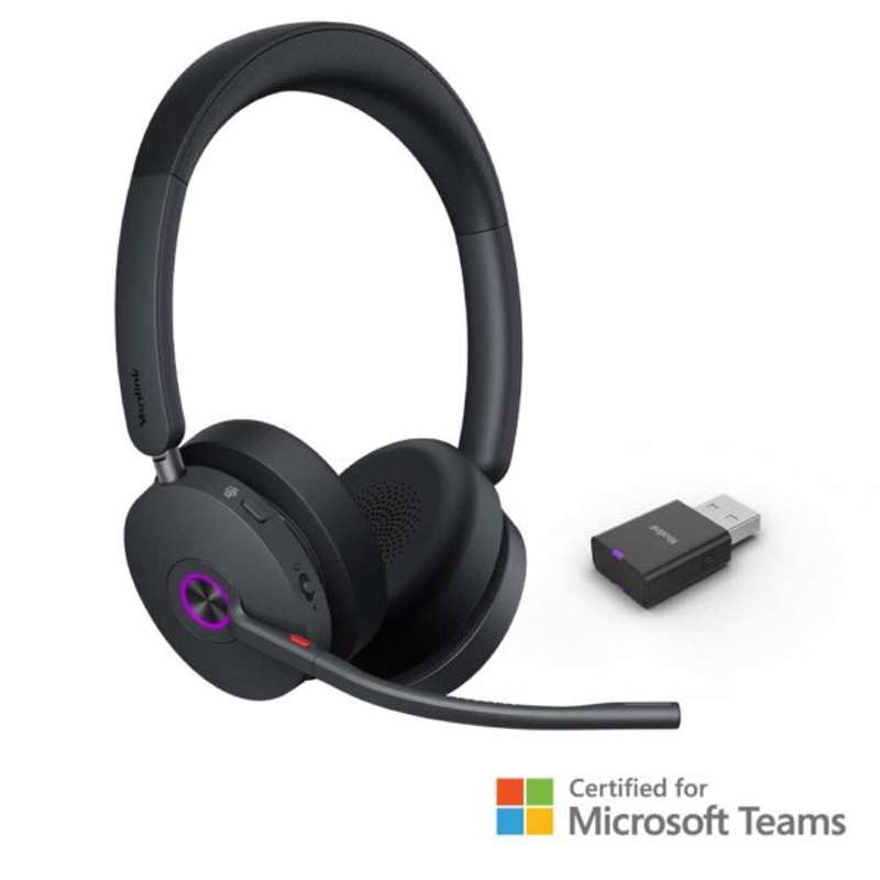 Yealink WH68 Hybrid Teams Stereo Wireless Headset with DECT & Bluetooth