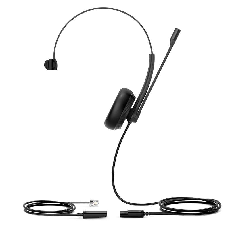 Yealink YHS34 Mono for 3rd Party Professional RJ9 Wired Headset for Cisco and Other IP Phones