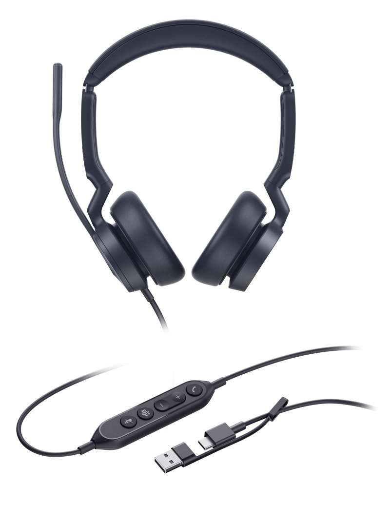 Yealink UH46 Dual Teams USB-C/A - Premium Stereo USB Headset for Microsoft Teams