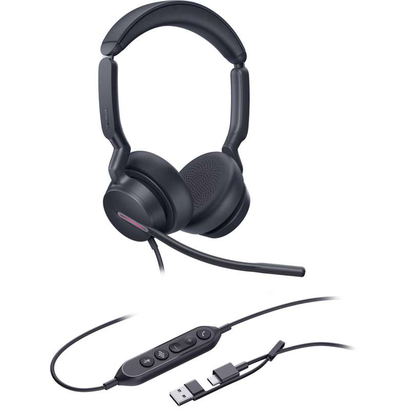 Yealink UH46 Dual UC USB-C/A Premium Stereo USB Headset for Unified Communication