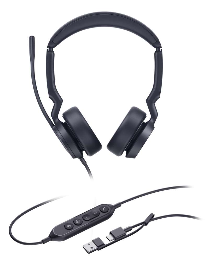 Yealink UH44 Dual UC USB-C/A Lightweight USB Headset for Microsoft Teams