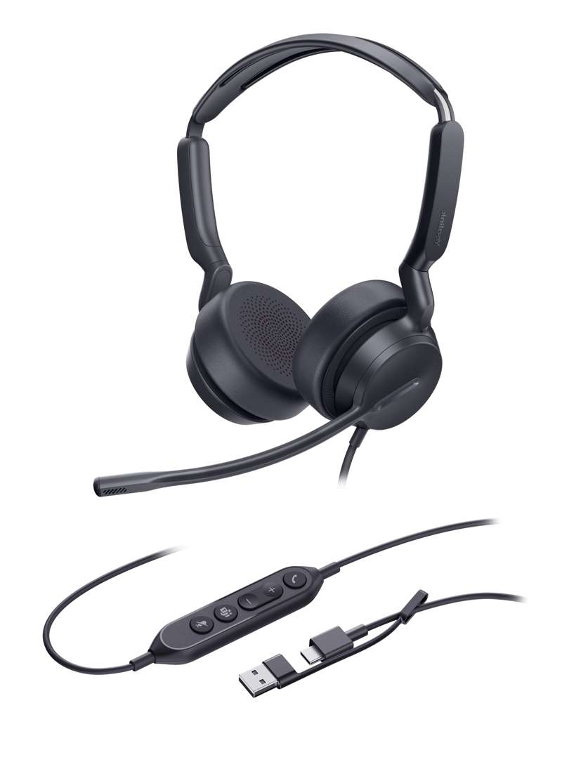 Yealink UH42 Dual Teams USB-C/A Professional Stereo USB Headset for Microsoft Teams