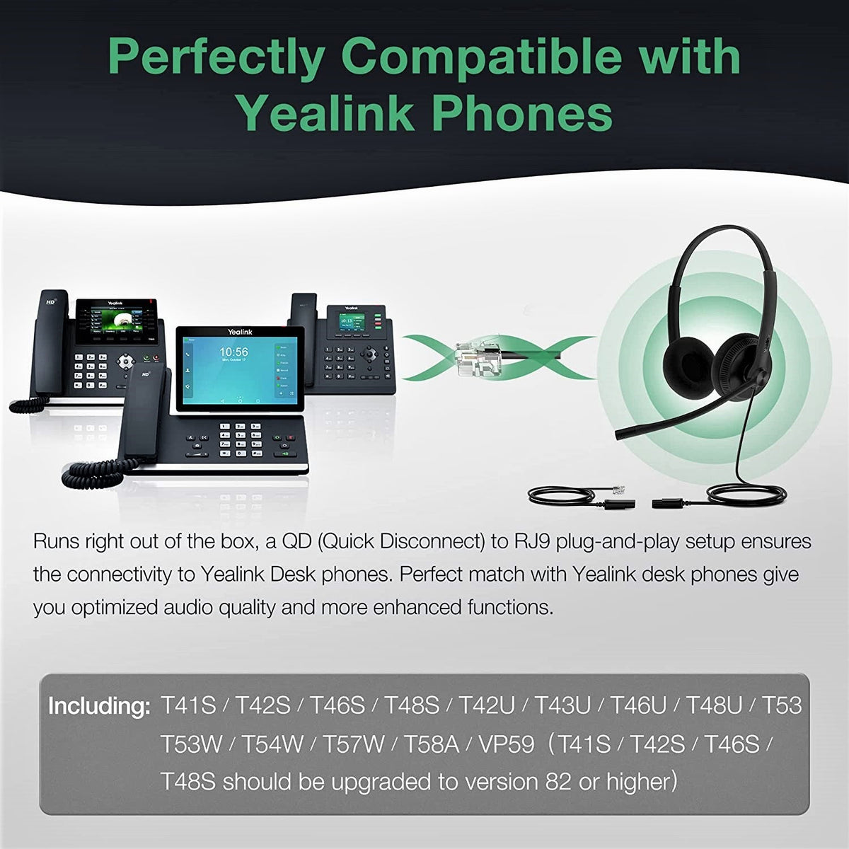 Yealink YHS34 & YHS34 Lite Dual/Mono Wideband Headset