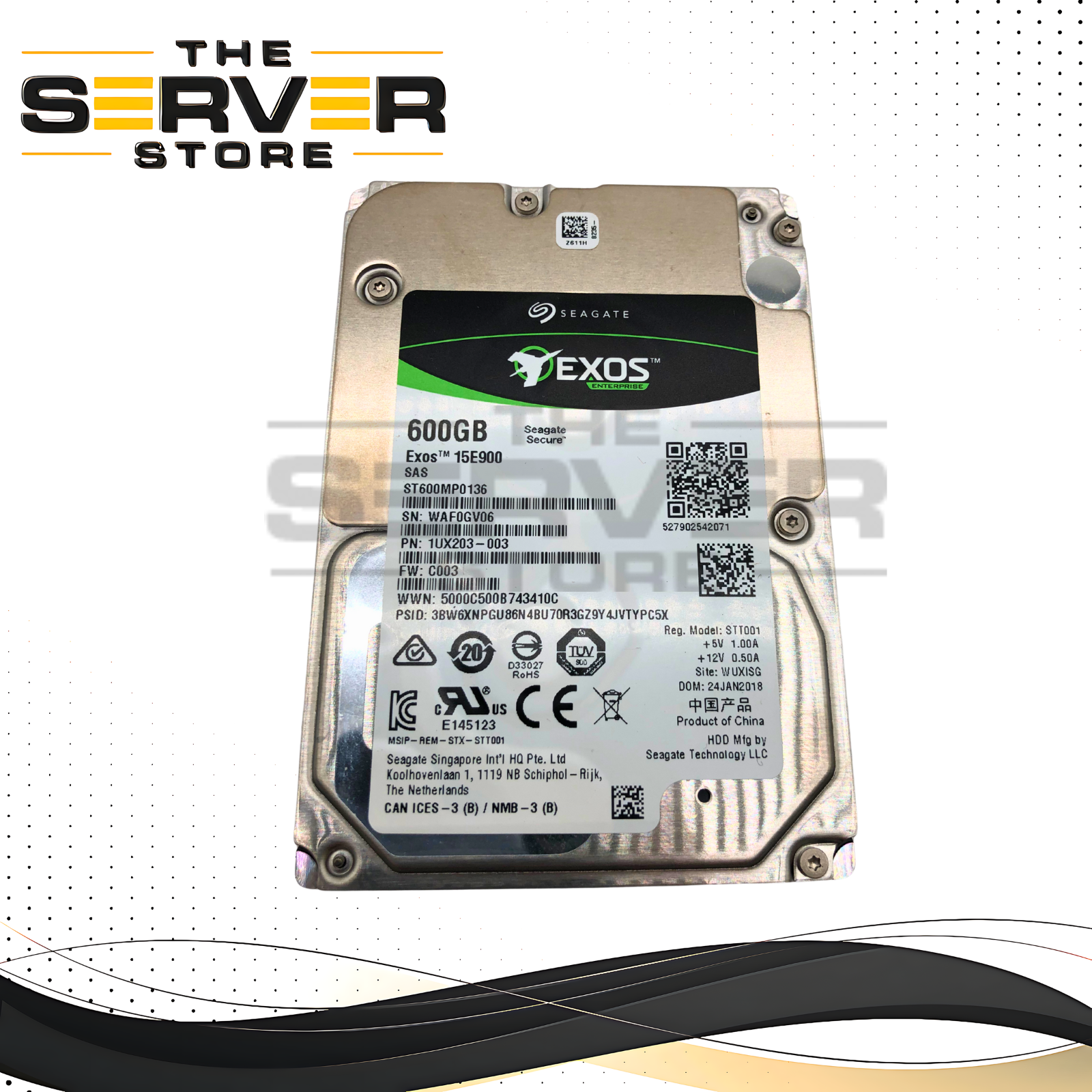 Seagate Exos 15E900 600GB 15K SAS 12Gb/s 2.5" HDD 1UX203-003 ST600MP0136