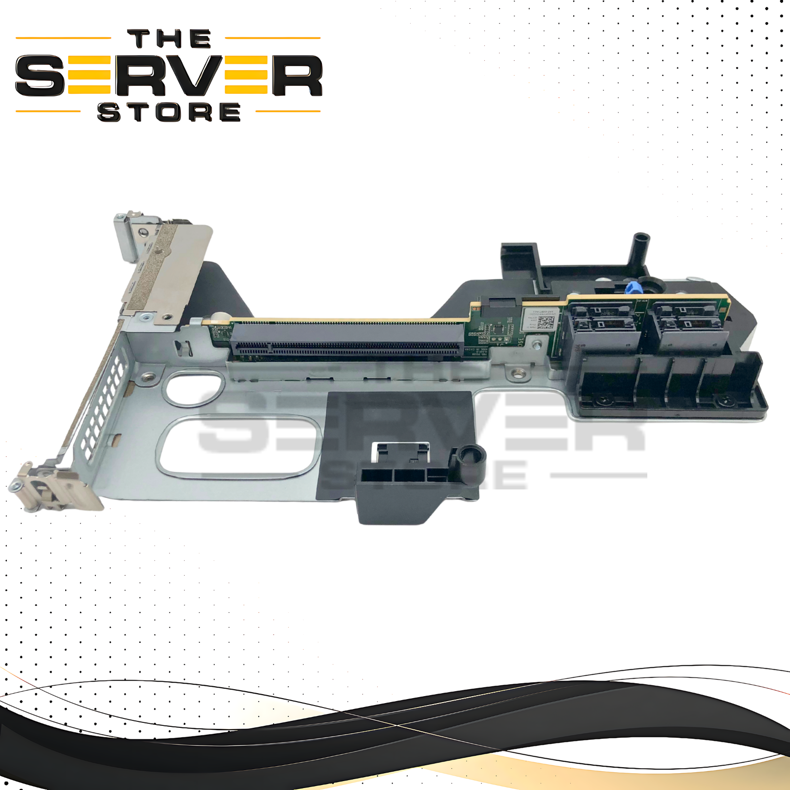 Dell EMC PowerEdge R750 / R7525 Server 2x PCIe x16 Full-Height Riser 2 Card (4 in 1) with Metal Bracket. P/N: DF7XH, 0DF7XH.