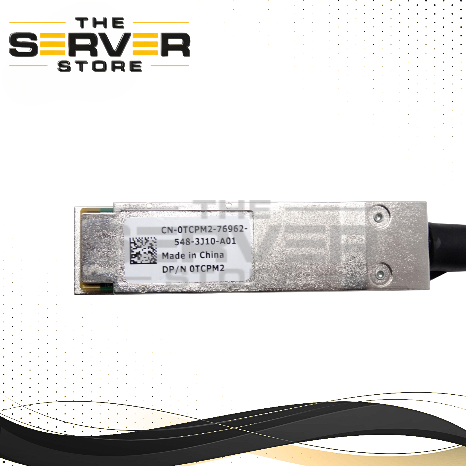 Dell 1M DAC-QSFP-4SFP-10G-1M 40GBase-CU QSFP+ to 4x SFP+ Cable 0TCPM2 TCPM2