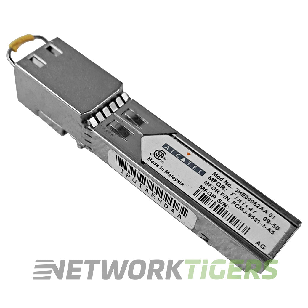 NEW Alcatel 3HE00062AA-01 1GB BASE-TX FCMJ-8521-3-A5 SFP Transceiver