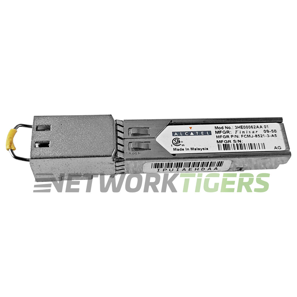 NEW Alcatel 3HE00062AA-01 1GB BASE-TX FCMJ-8521-3-A5 SFP Transceiver