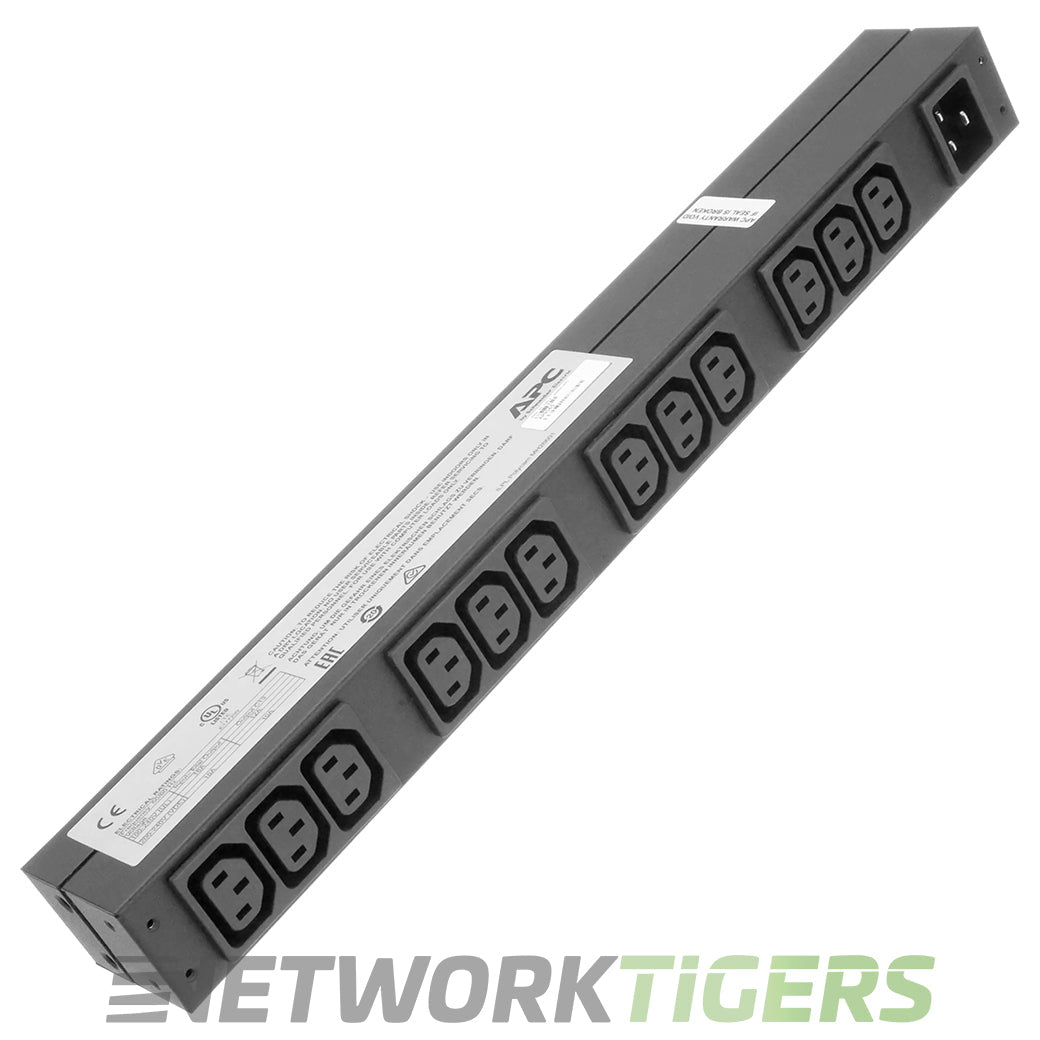 APC AP9565 1U 1PH 3.7kW 230V 16A or 3.3kW 208V 16A x12 C13 PDU