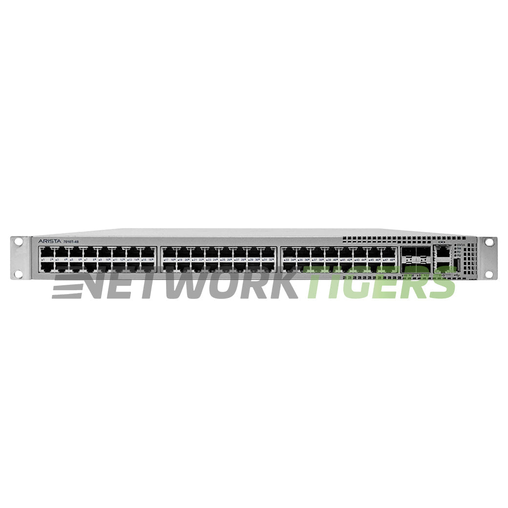 Arista DCS-7010T-48-F 48x 1GB RJ45 4x 10GB SFP+ Front-to-Back Airflow Switch