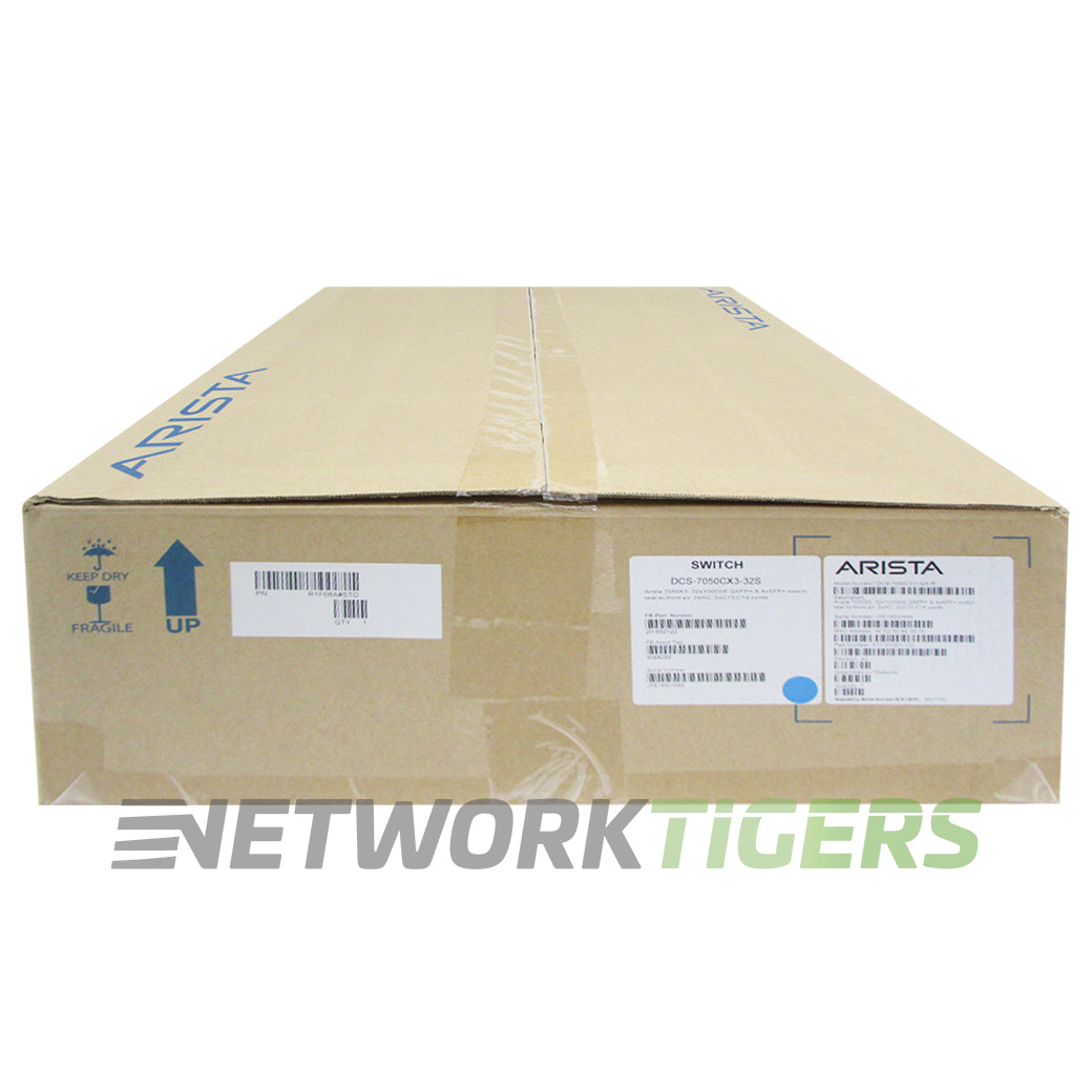 NEW Arista DCS-7050CX3-32S-R 32x 100GB QSFP100 2x 10GB SFP+ B-F Air Switch