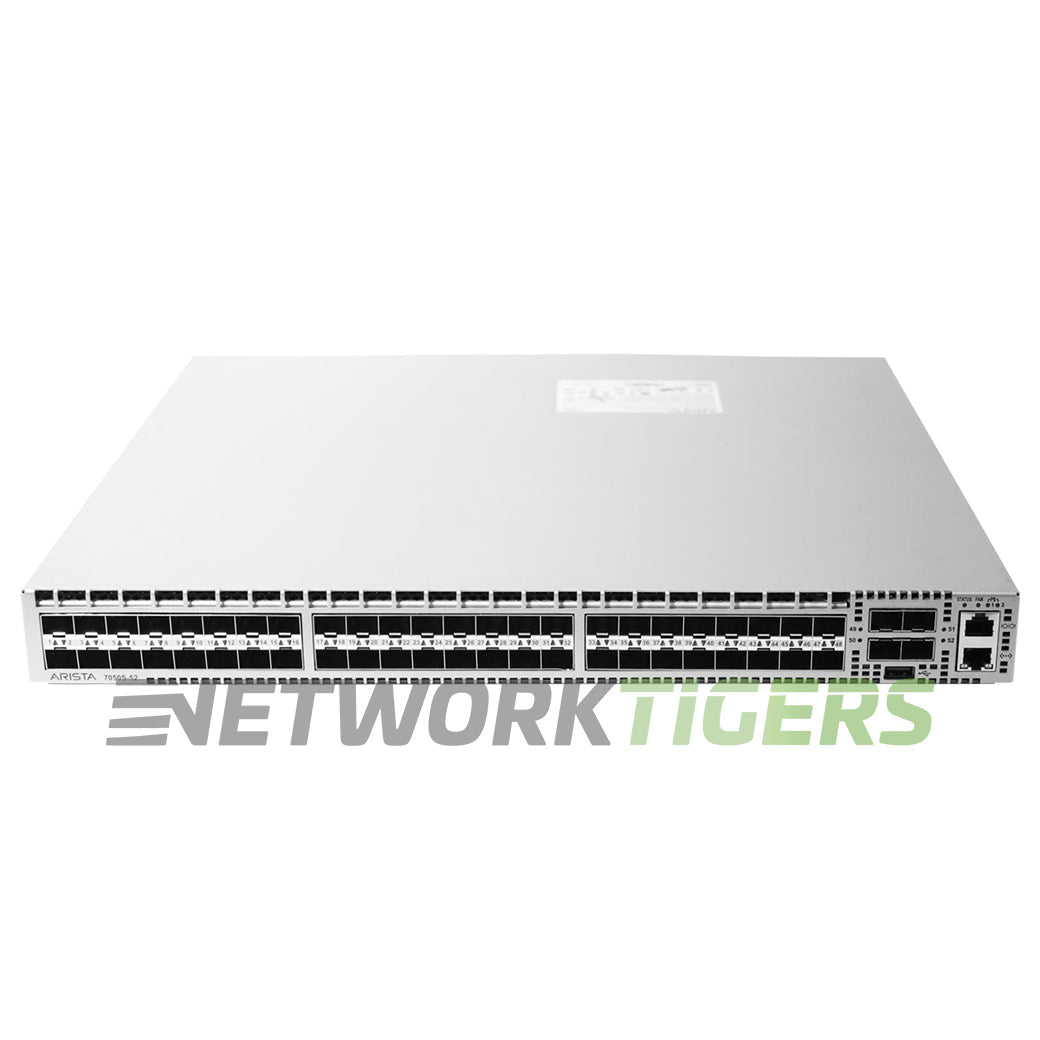 NEW Arista DCS-7050T-52-R 48x 10GB Copper 4x 10GB SFP+ Back-to-Front Air Switch