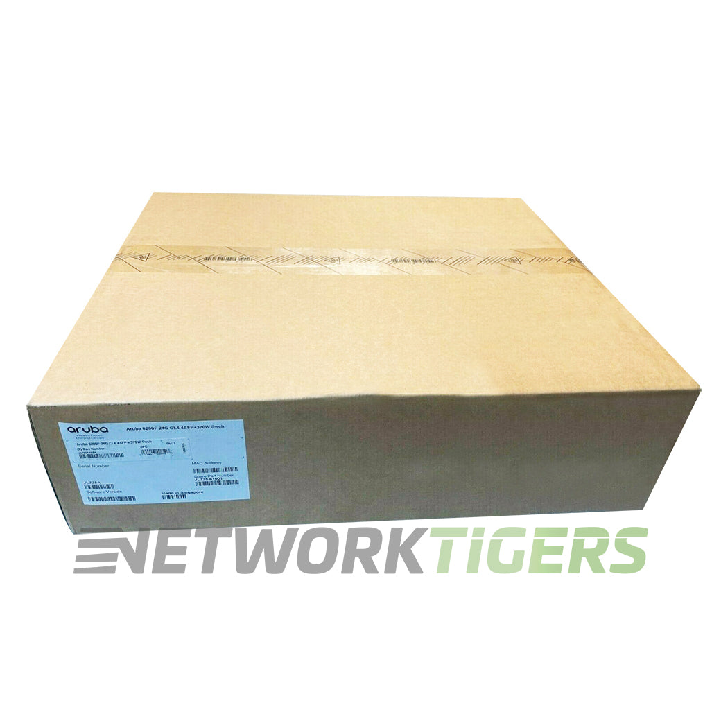 NEW HPE Aruba JL725A CX 6200 Series 24x 1GB PoE+ RJ45 4x 10GB SFP+ Switch