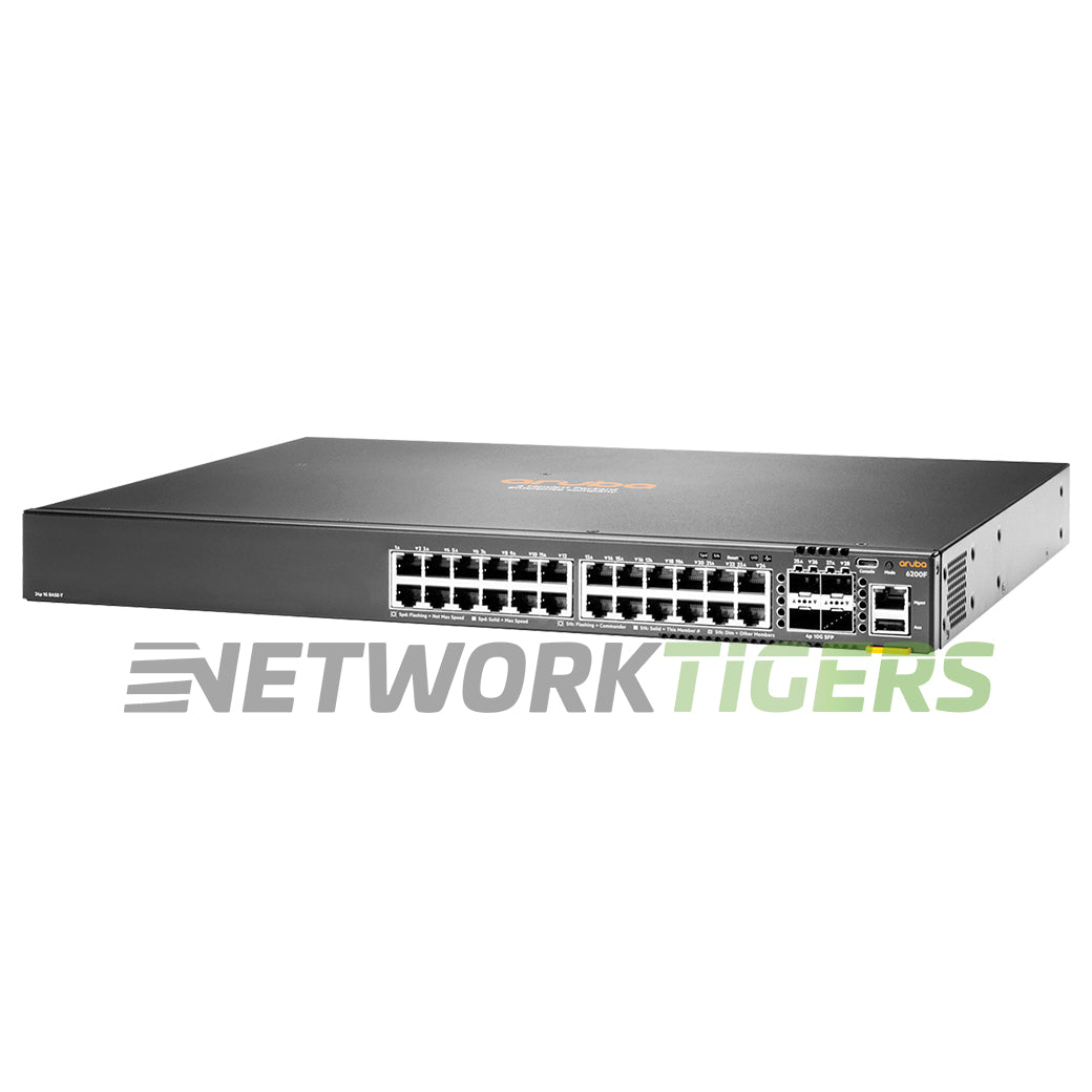 HPE Aruba JL725A CX 6200 Series 24x 1GB PoE+ RJ45 4x 10GB SFP+ Switch
