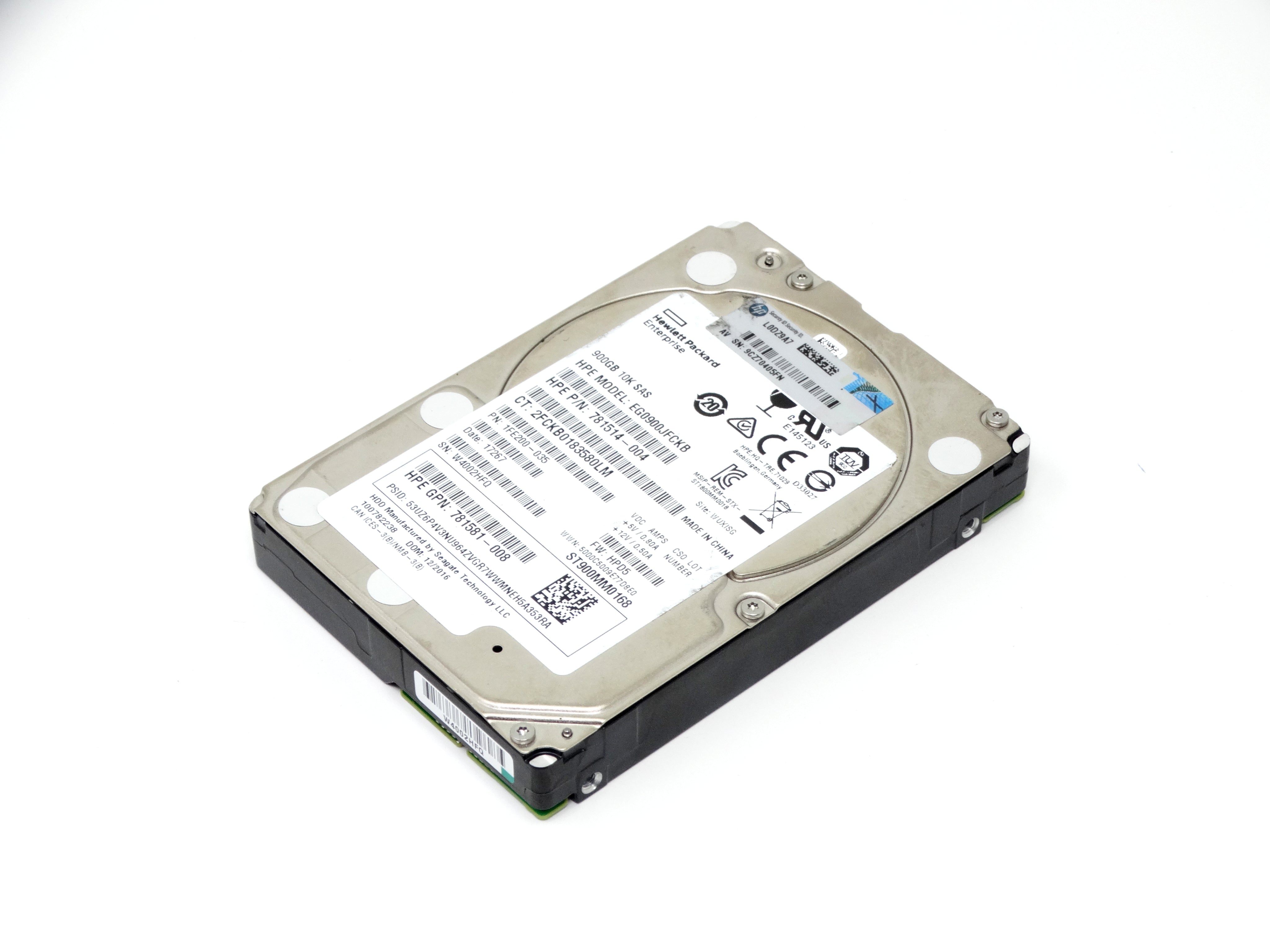 HP 900GB 10K 12Gbps SAS 2.5'' SFF Hard Drive HDD (781581-008)