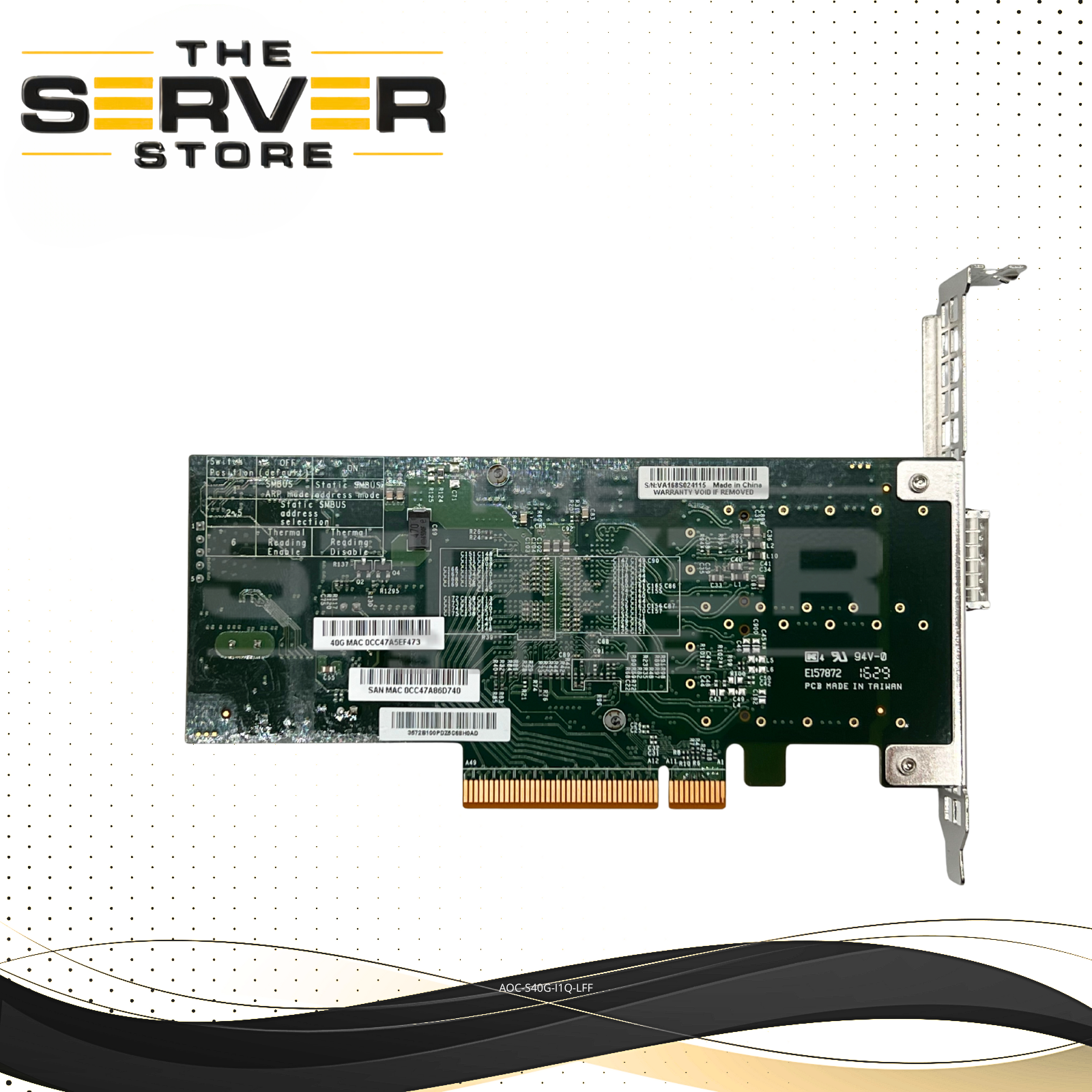 Supermicro 40GbE 1 Port QSFP+ PCIe 3.0 x8 Network Card AOC-S40G-I1Q