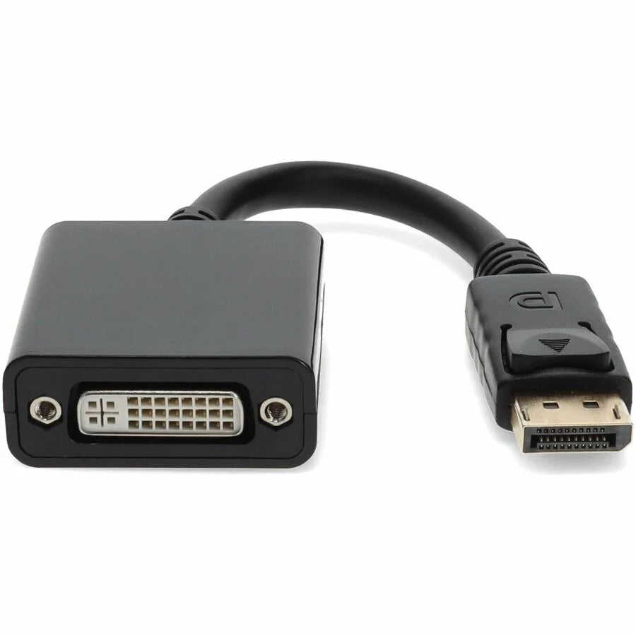 AddOn Lenovo® 45J7915 Compatible DisplayPort 1.2 Male to DVI-I (29 pin) Female Black Adapter Which Requires DP++ For Resolution Up to 2560x1600 (WQXGA)