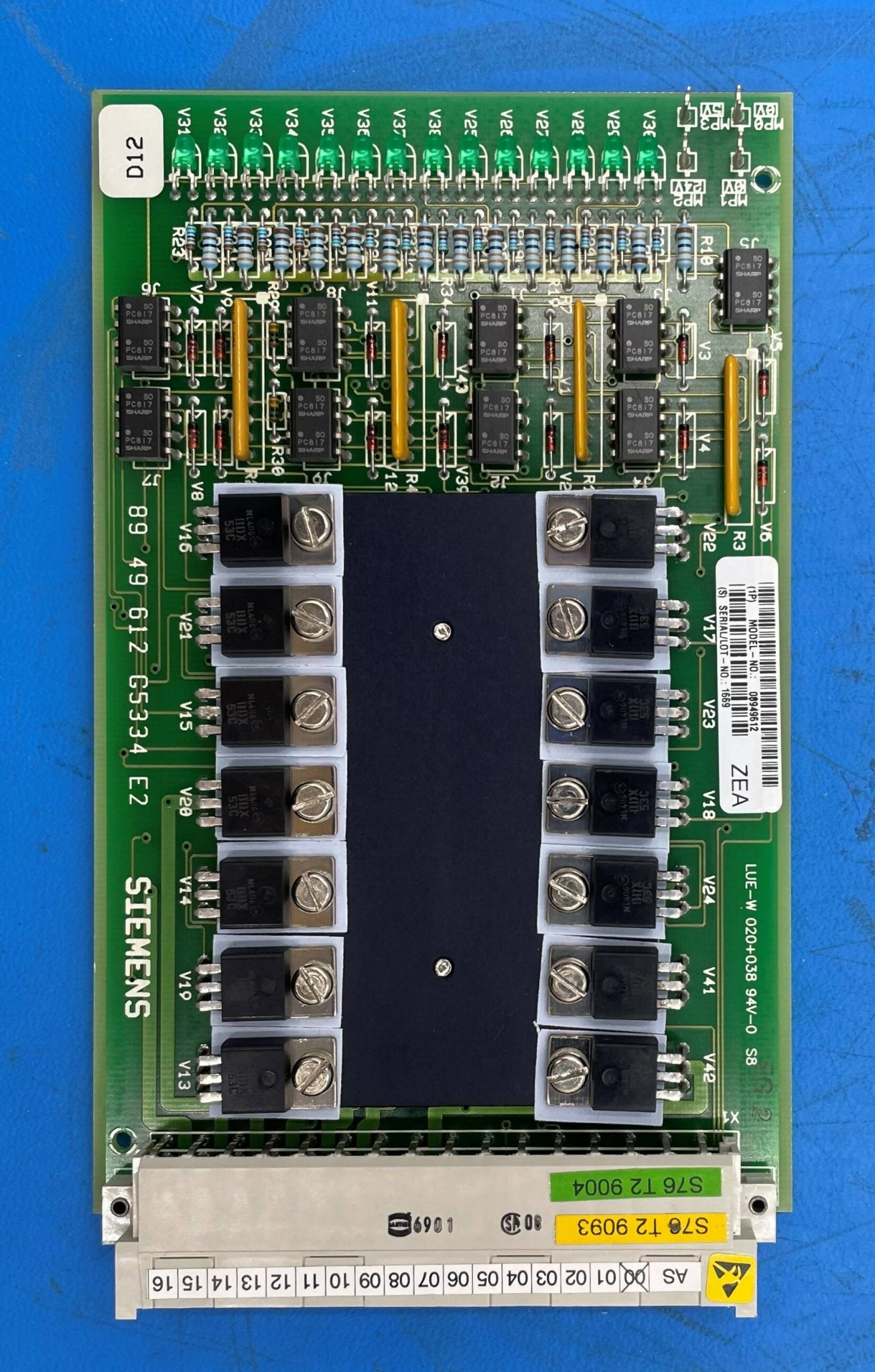 BRAKE BOARD ESD (08949612/D12) SIEMENS