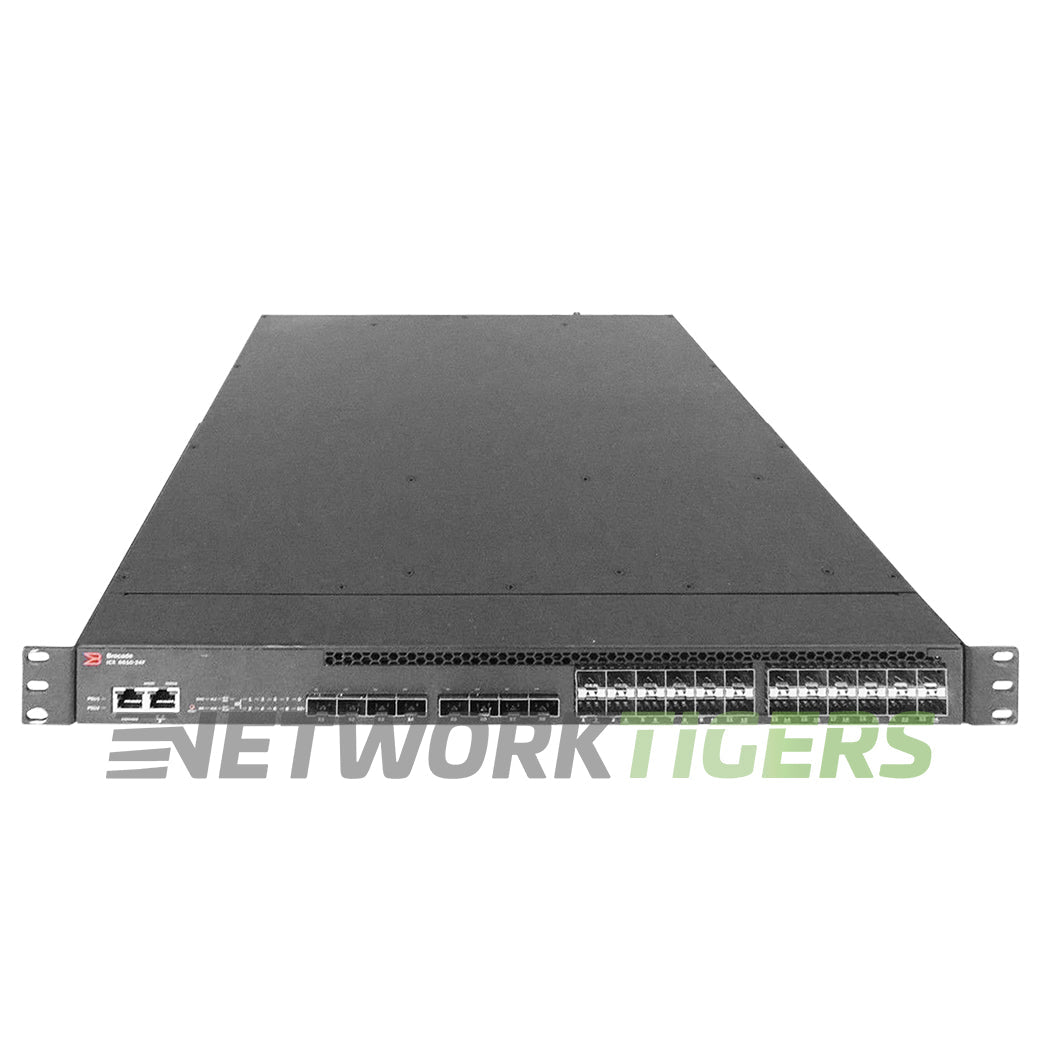 Brocade ICX6610-24F-PE 24x 1GB FC SFP 8x 1GB SFP F-B Airflow (Premium) Switch