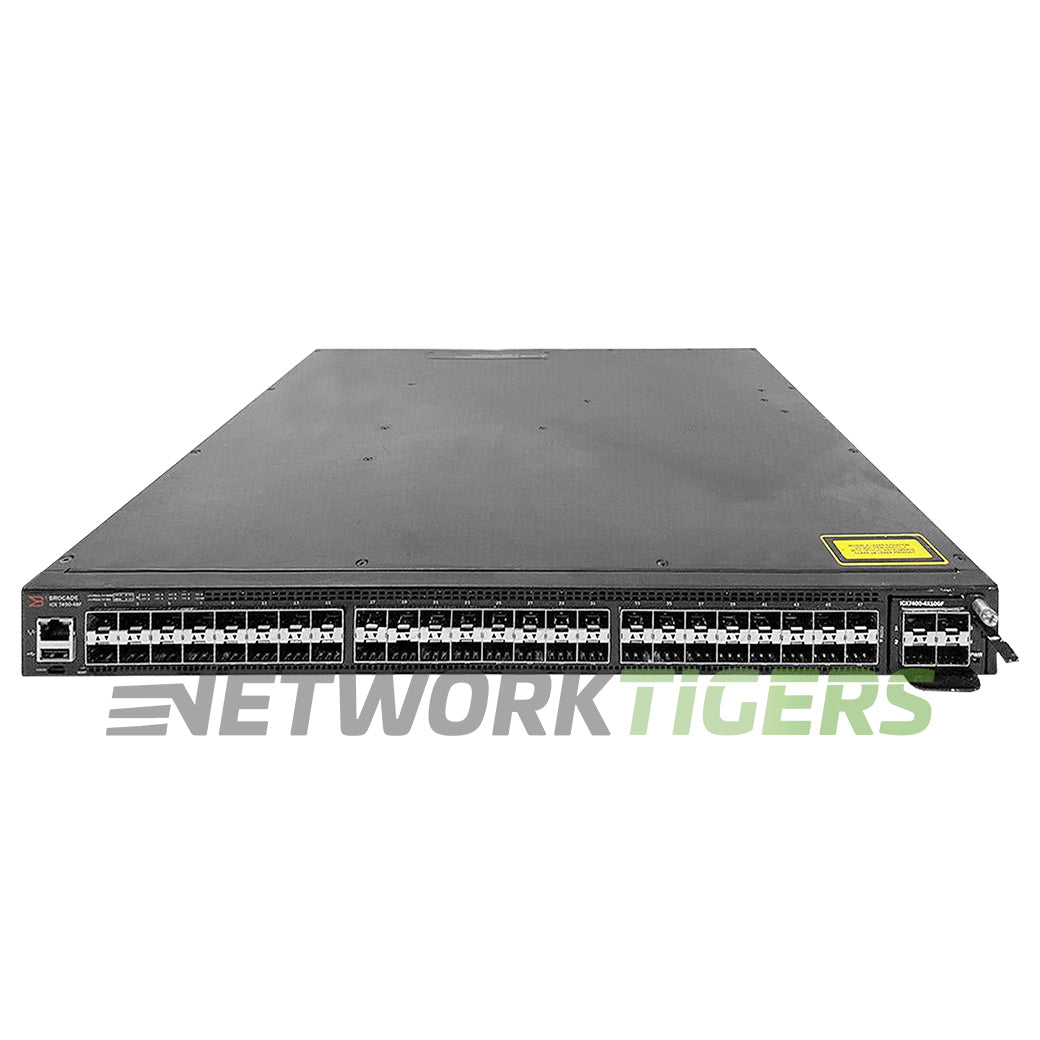 Ruckus Brocade ICX7450-48F-E 48x 1GB FC SFP F-B Switch w/ 3x Expansion Modules
