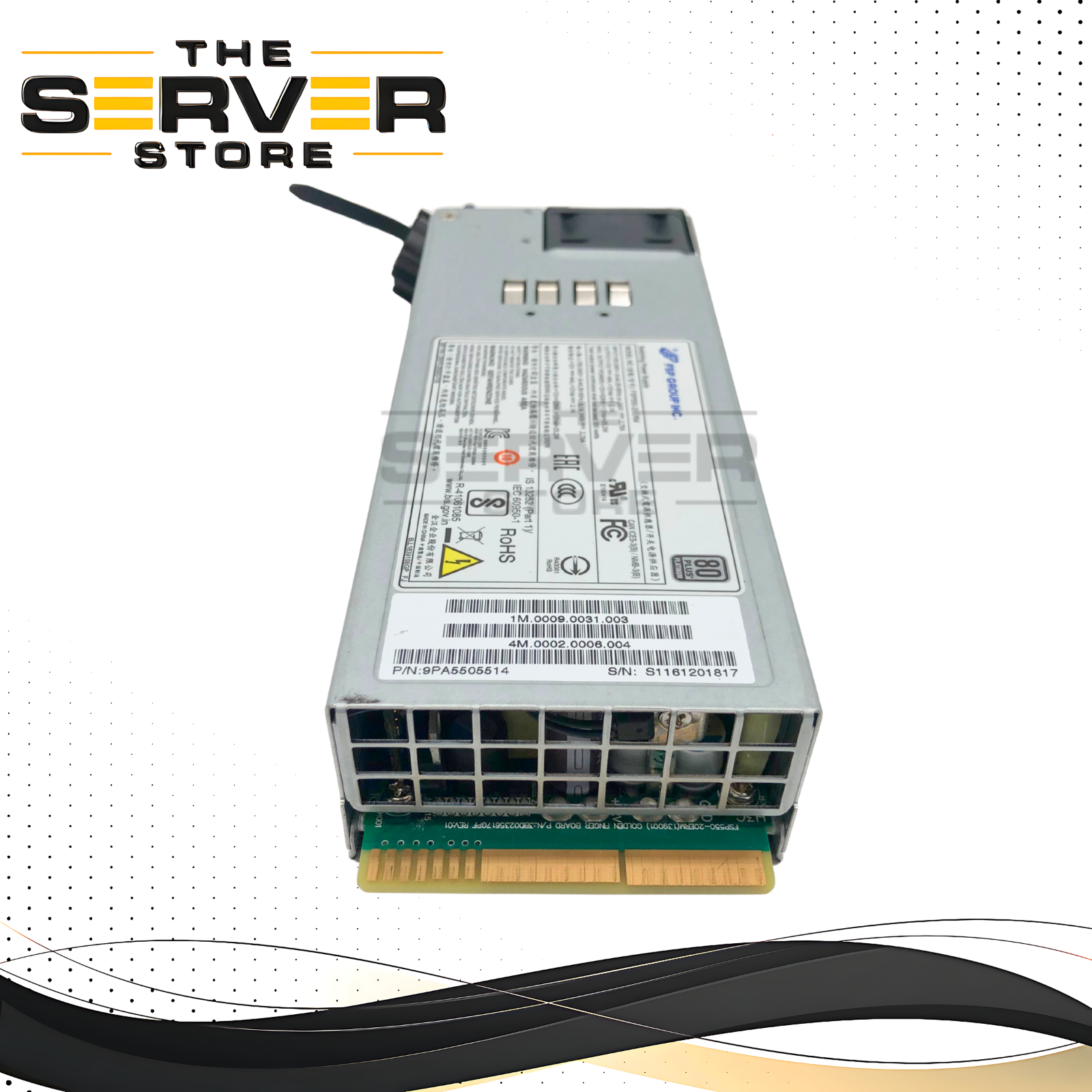 FSP Group 550W 80 Plus Platinum Power Supply Unit (PSU). P/N: FSP550-20ERM.