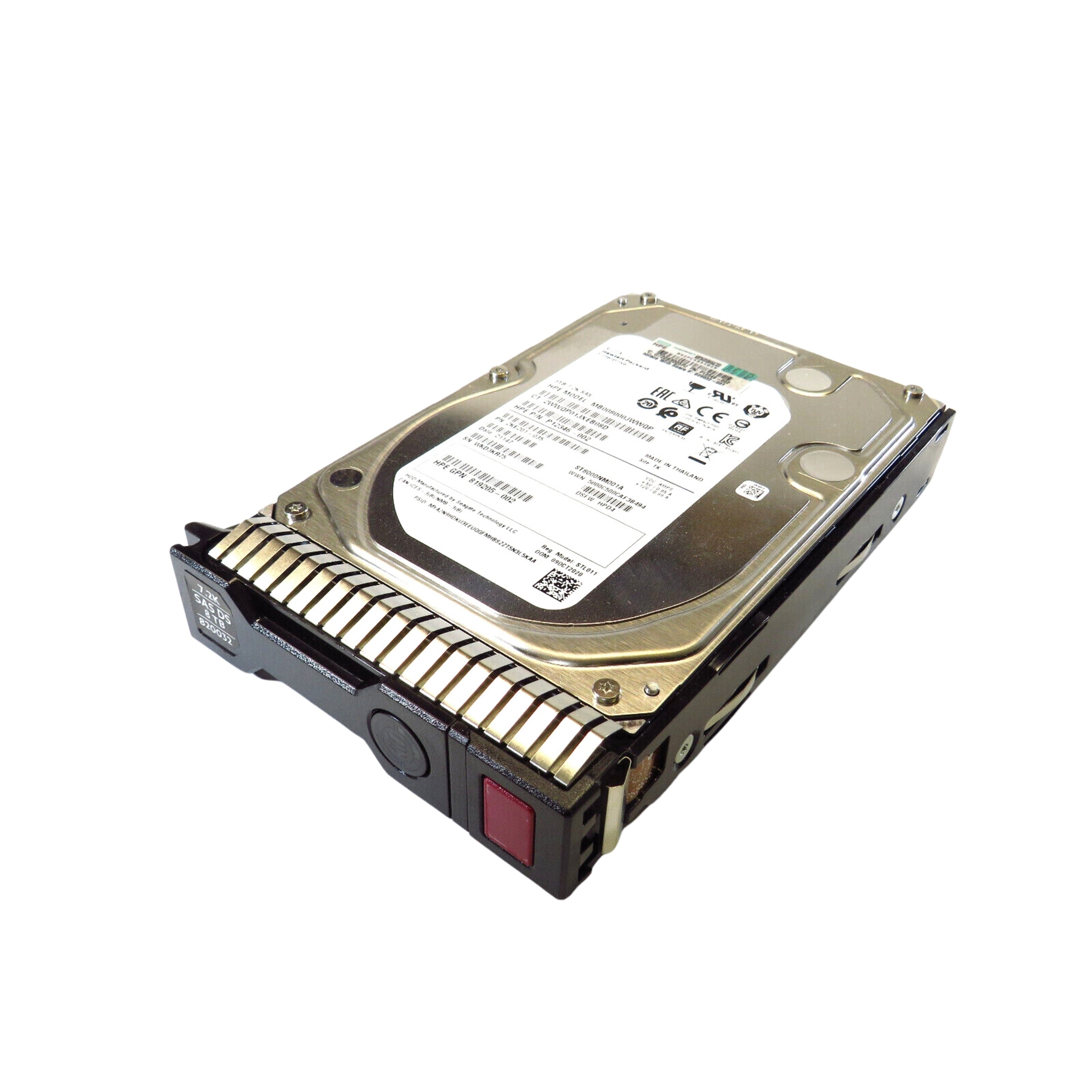 HP 820032-001 3.5" 8TB 7200RPM SAS 12Gb/s Hard Disk Drive (HDD), Silver (Refurbished)