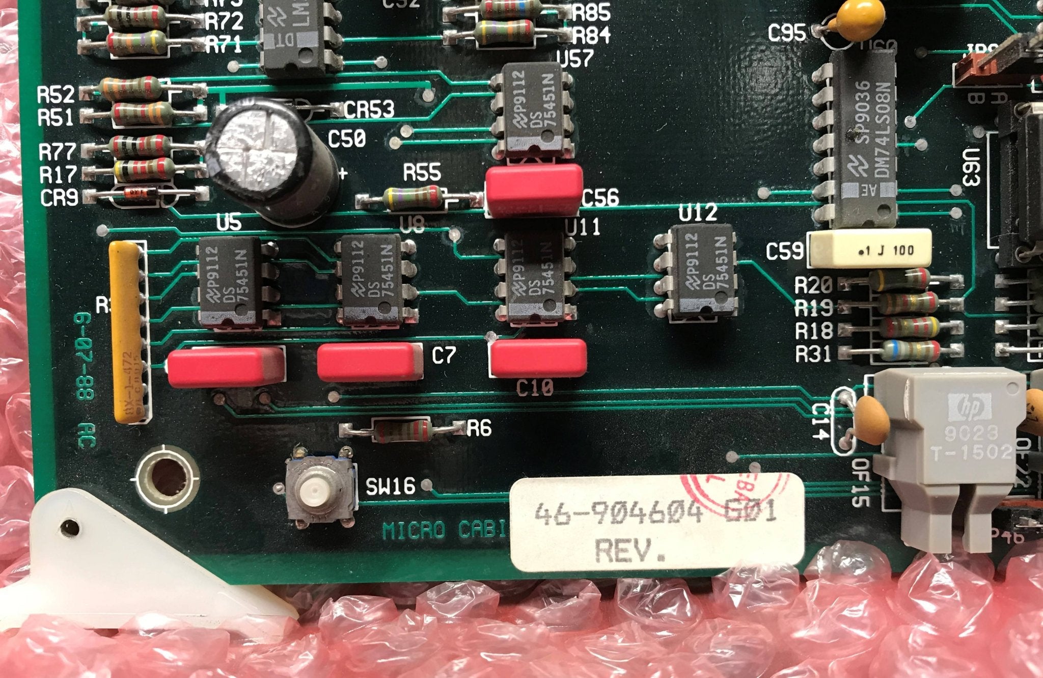 CAB MICRO Circuit Board (46-904604 G01) GE