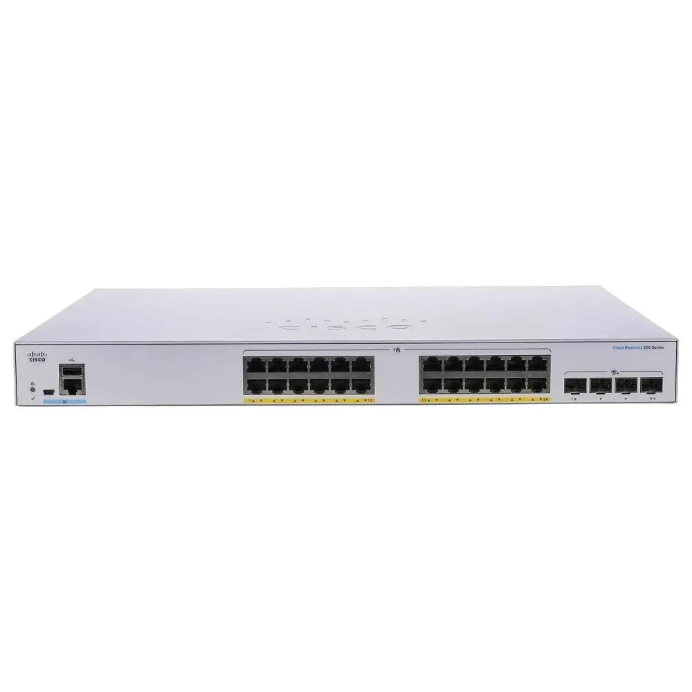 Cisco Catalyst 1000 C1000-24P-4G-L 24-Port PoE+ Gigabit Managed Switch 195W 4x SFP - Refurbished