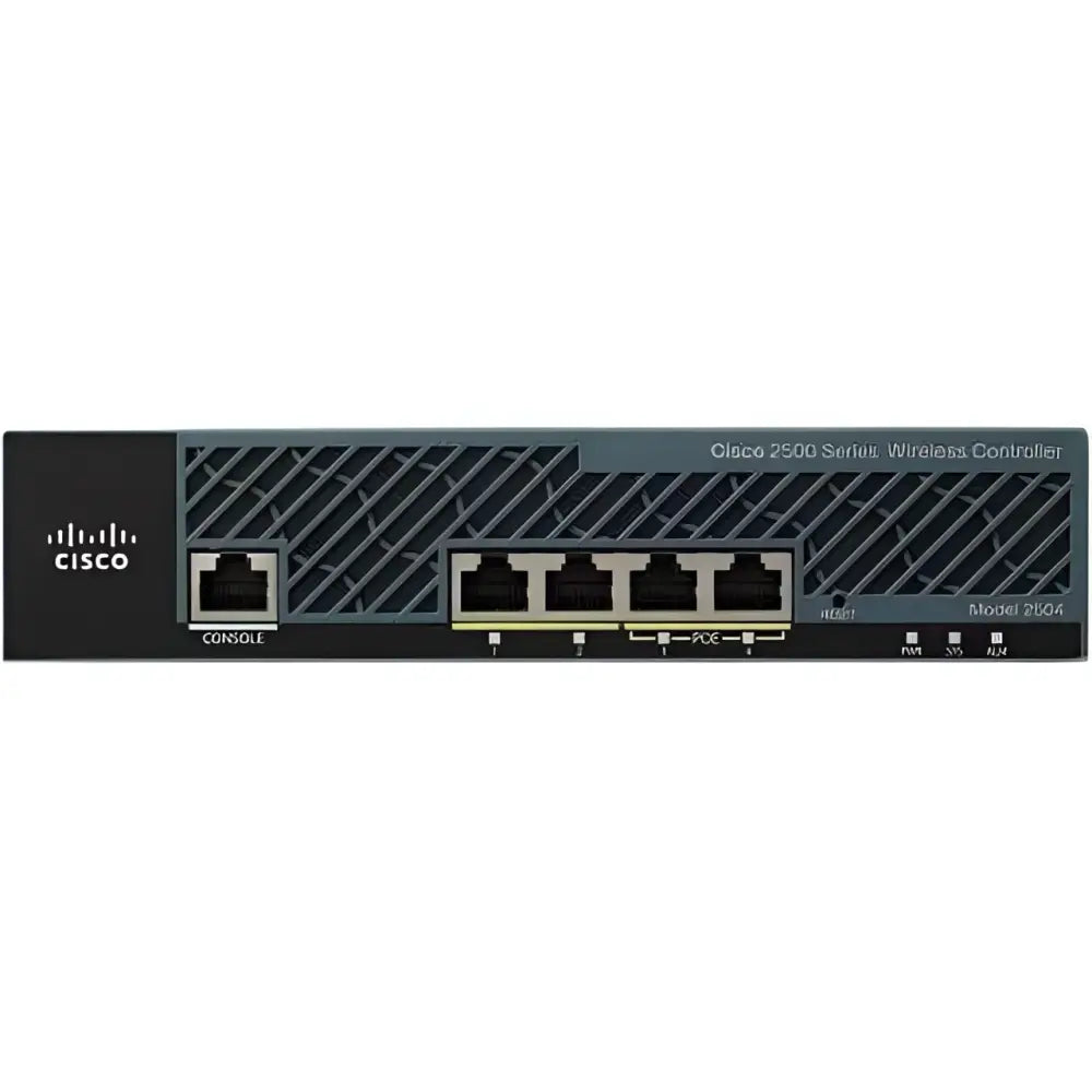 Cisco 2504 Wireless Controller 25 AP Licenses 4-Port GigE AIR-CT2504-25-K9 - Refurbished