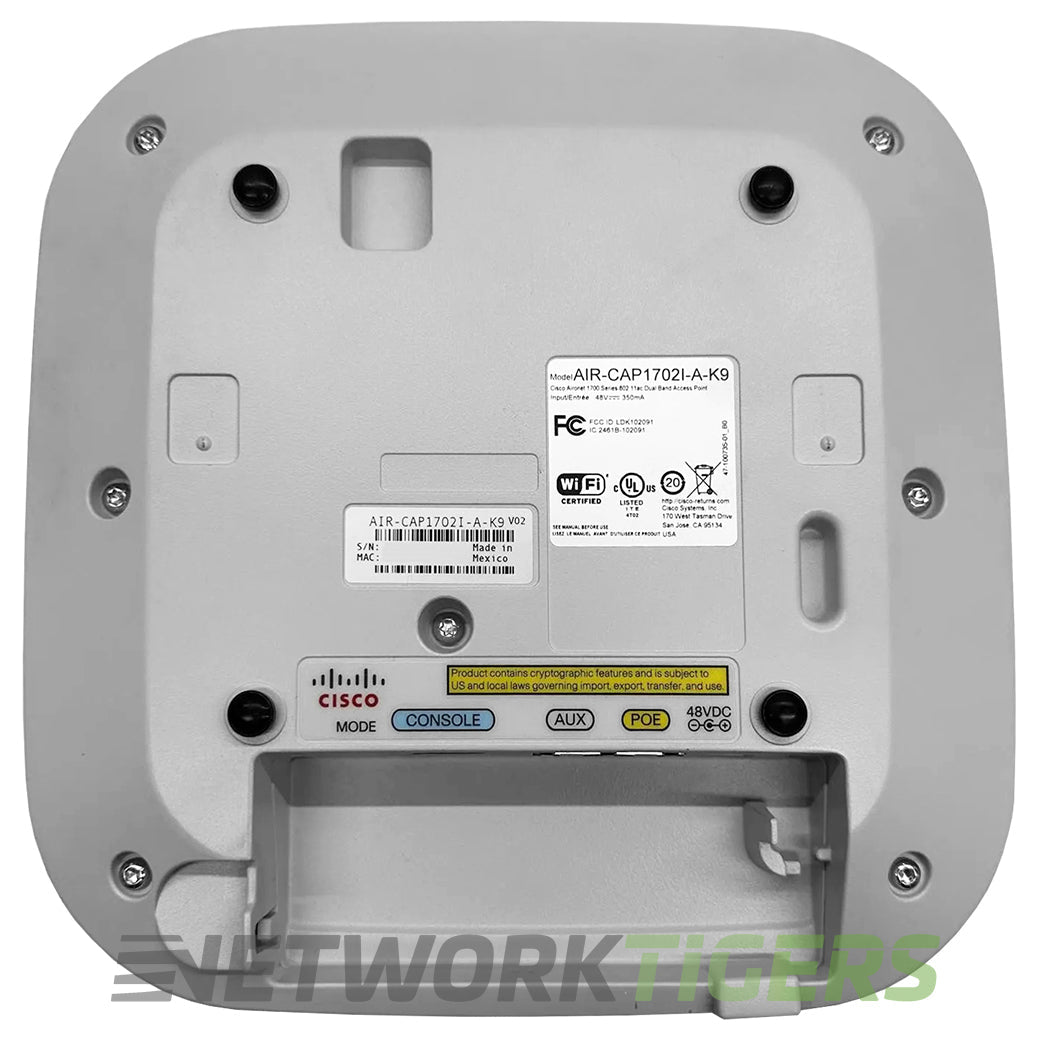 NEW Cisco AIR-CAP1702I-A-K9 Dual-Band 02.11a/g/n/ac Wireless AP Controller Based