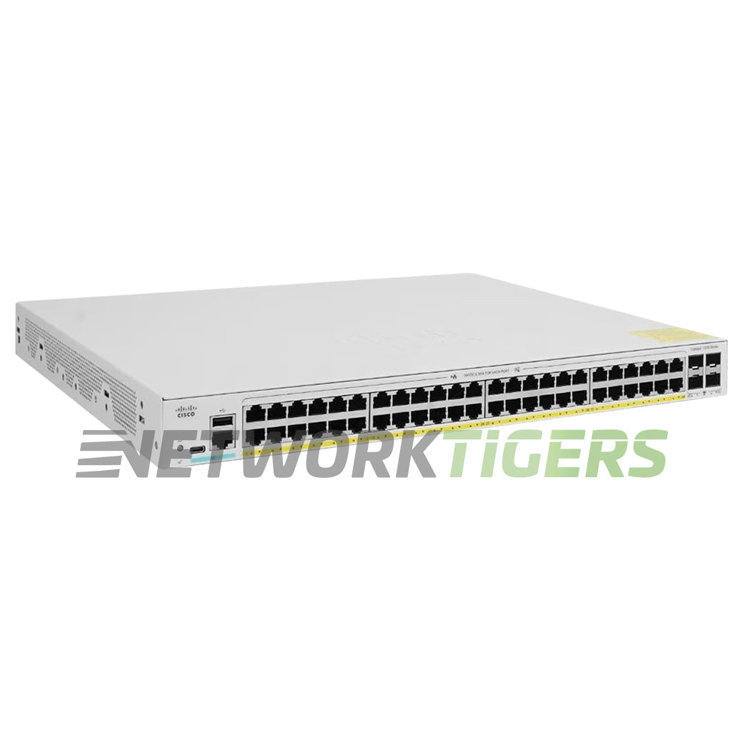 NEW Cisco C1300-48P-4G Catalyst 1300 Series 48x 1GB PoE+ RJ-45 4x 1GB SFP Switch