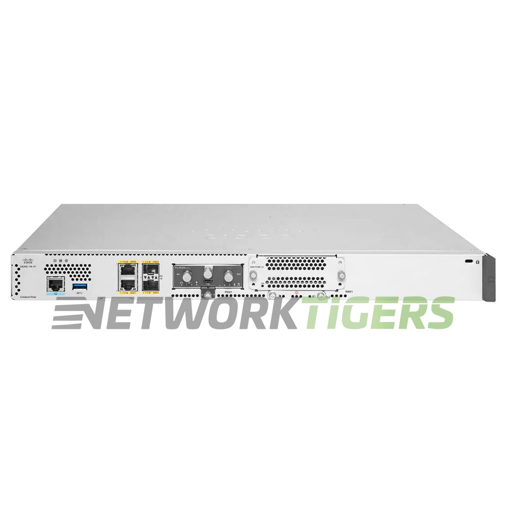 Cisco C8200L-1N-4T Catalyst 4x 1GB WAN 1x NIM Slot 1x PIM Slot Edge Platform